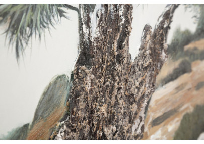 Peinture à l’huile d’olive L – Une touche méditerranéenne sur toile (120 x 3,8 x 80 cm)