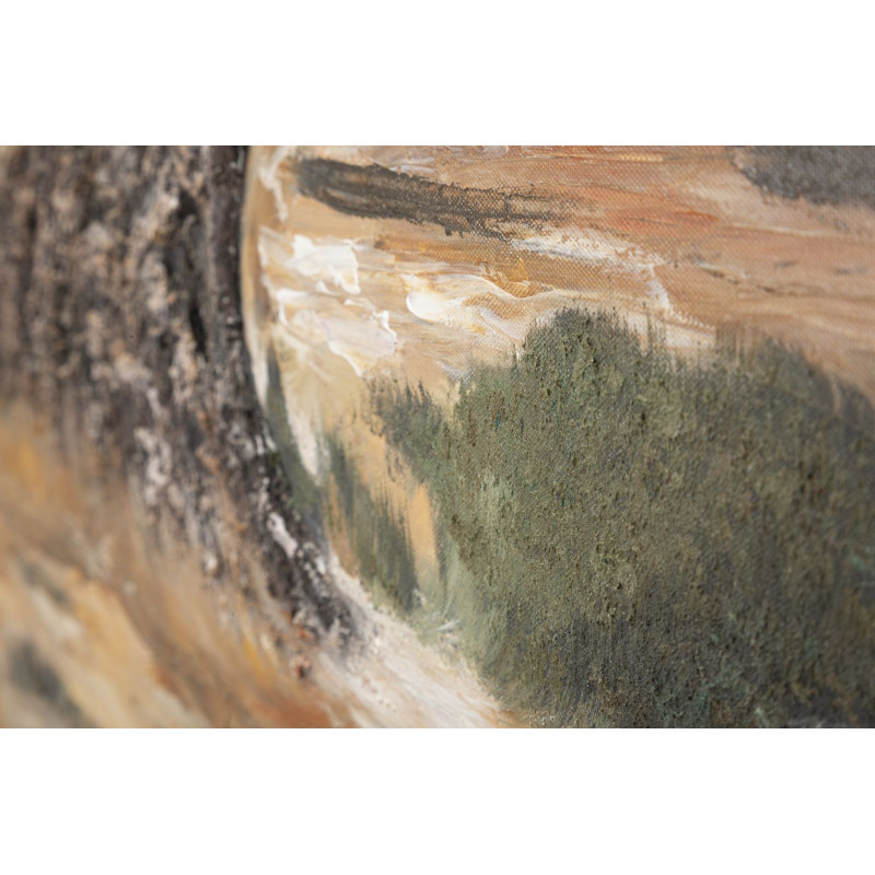 Peinture à l’huile d’olive L – Une touche méditerranéenne sur toile (120 x 3,8 x 80 cm)