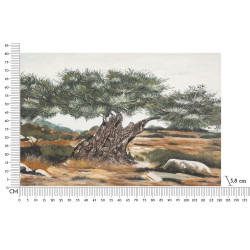 Peinture à l’huile d’olive L – Une touche méditerranéenne sur toile (120 x 3,8 x 80 cm)