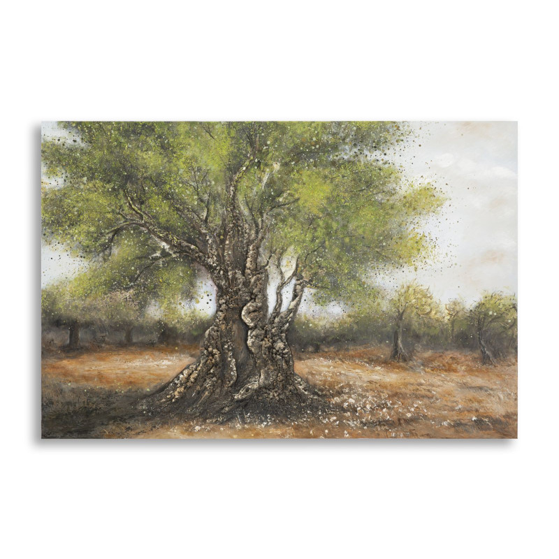 Peinture à l’huile d’olive C – Luxe et authenticité artistique (120 x 3,8 x 80 cm)
