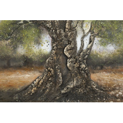 Peinture à l’huile d’olive C – Luxe et authenticité artistique (120 x 3,8 x 80 cm)
