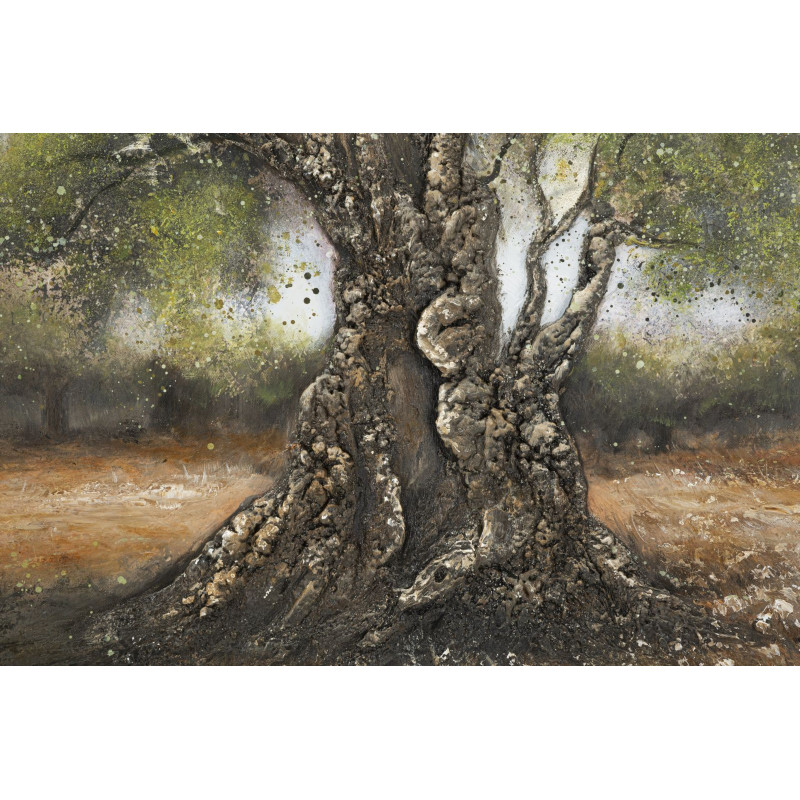 Peinture à l’huile d’olive C – Luxe et authenticité artistique (120 x 3,8 x 80 cm)