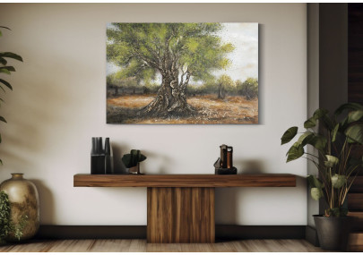 Peinture à l’huile d’olive C – Luxe et authenticité artistique (120 x 3,8 x 80 cm)