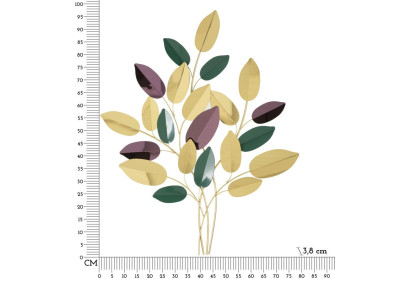 Panneau mural coloré – Explosion de couleurs et énergie vibrante (81,9 x 3,8 x 97 cm)