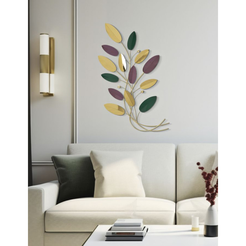 Panneau mural coloré – Palette chromatique moderne (59 x 3,8 x 98,4 cm)