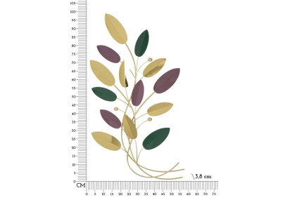Panneau mural coloré – Palette chromatique moderne (59 x 3,8 x 98,4 cm)