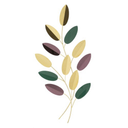 Panneau mural coloré – Petit format, grand impact décoratif (31 x 1,9 x 61 cm)