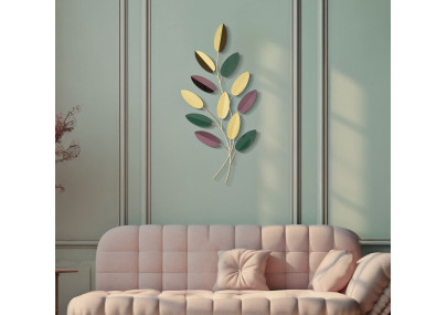 Panneau mural coloré – Petit format, grand impact décoratif (31 x 1,9 x 61 cm)