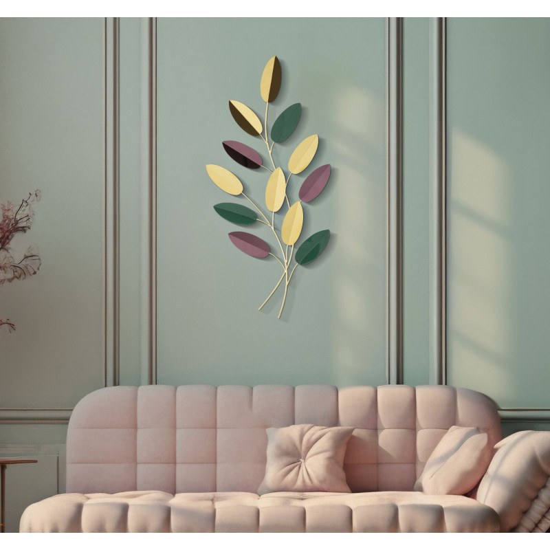 Panneau mural coloré – Petit format, grand impact décoratif (31 x 1,9 x 61 cm)