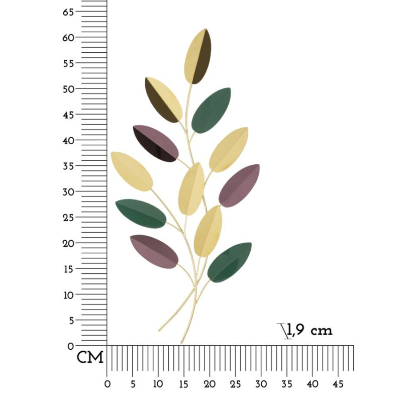 Panneau mural coloré – Petit format, grand impact décoratif (31 x 1,9 x 61 cm)