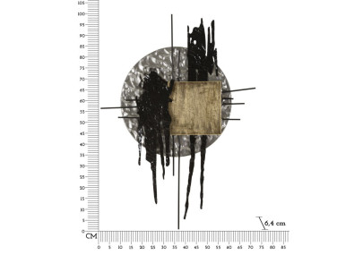 Panneau mural CRIPTON H – Design contemporain et audacieux (71,8 x 6,4 x 100 cm)