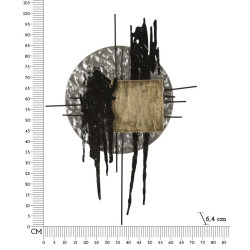 Panneau mural CRIPTON H – Design contemporain et audacieux (71,8 x 6,4 x 100 cm)