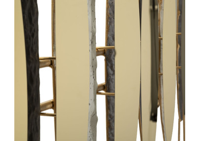 Panneau mural OLIGRAMME – Sculpture murale XXL en fer (149 x 5 x 70 cm)