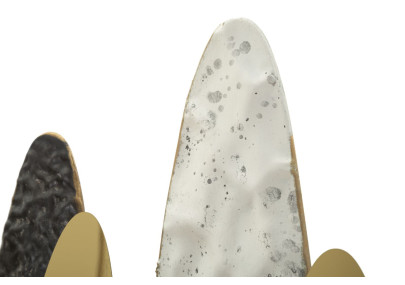 Panneau mural OLIGRAMME – Sculpture murale XXL en fer (149 x 5 x 70 cm)