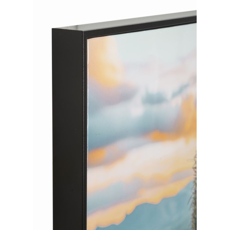 Impression sur toile laquée Cactus H – Grandeur et modernité murale (60 x 4 x 90 cm)