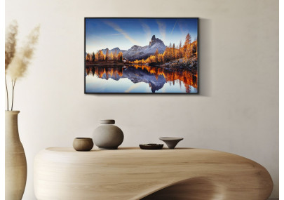 Impression sur toile laquée Lac – Sérénité et modernité (90 x 4 x 60 cm)