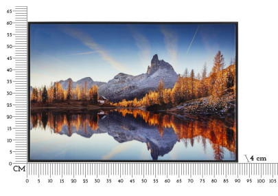 Impression sur toile laquée Lac – Sérénité et modernité (90 x 4 x 60 cm)