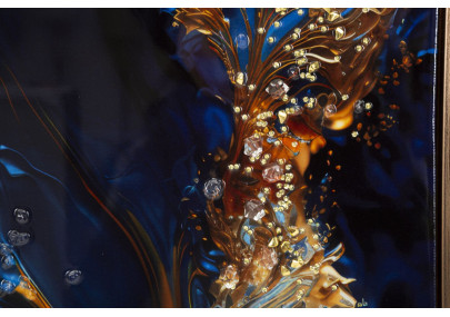 Impression sur toile laquée Andromède A – L’univers sur votre mur (60 x 4 x 90 cm)