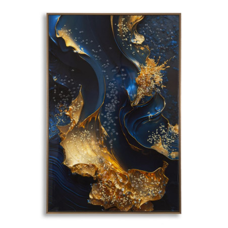 Impression sur toile laquée Andromède B – Voyage cosmique et couleurs (60 x 4 x 90 cm)