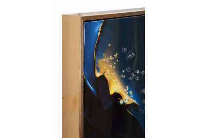 Impression sur toile laquée Andromède B – Voyage cosmique et couleurs (60 x 4 x 90 cm)