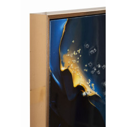 Impression sur toile laquée Andromède B – Voyage cosmique et couleurs (60 x 4 x 90 cm)