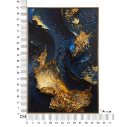 Impression sur toile laquée Andromède B – Voyage cosmique et couleurs (60 x 4 x 90 cm)