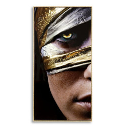 Toile laquée Nairobi A – Modernité ethnique et style (52 x 4 x 102 cm)