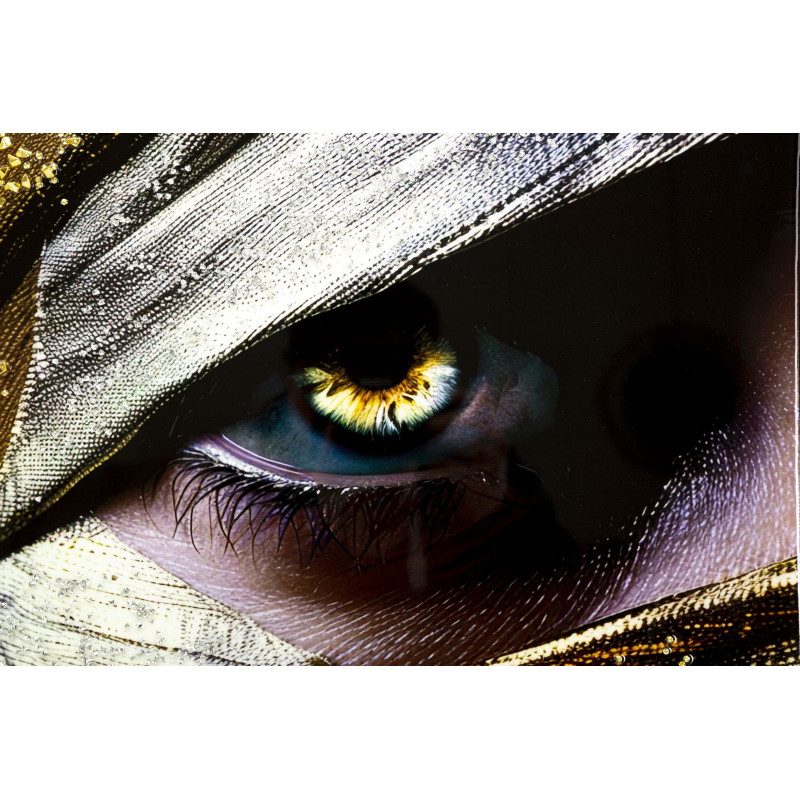 Toile laquée Nairobi A – Modernité ethnique et style (52 x 4 x 102 cm)