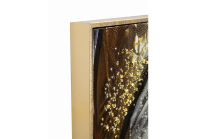 Toile laquée Nairobi A – Modernité ethnique et style (52 x 4 x 102 cm)