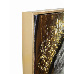 Toile laquée Nairobi A – Modernité ethnique et style (52 x 4 x 102 cm)