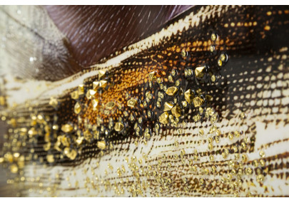 Toile laquée Nairobi A – Modernité ethnique et style (52 x 4 x 102 cm)