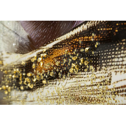 Toile laquée Nairobi A – Modernité ethnique et style (52 x 4 x 102 cm)