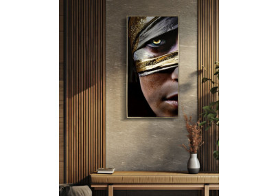 Toile laquée Nairobi A – Modernité ethnique et style (52 x 4 x 102 cm)