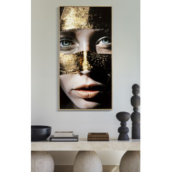 Toile laquée Nairobi B – Chic et raffinement mural (52 x 4 x 102 cm)