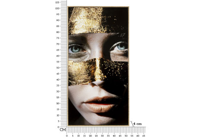 Toile laquée Nairobi B – Chic et raffinement mural (52 x 4 x 102 cm)