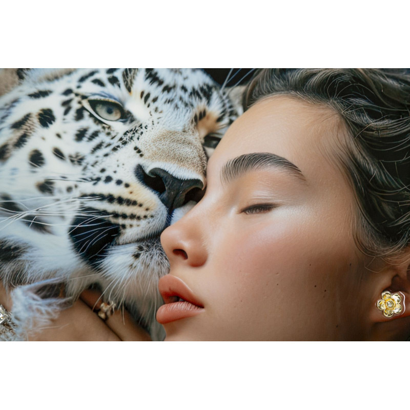 Toile laquée Moira A – Sophistication et couleurs subtiles (52 x 4 x 102 cm)