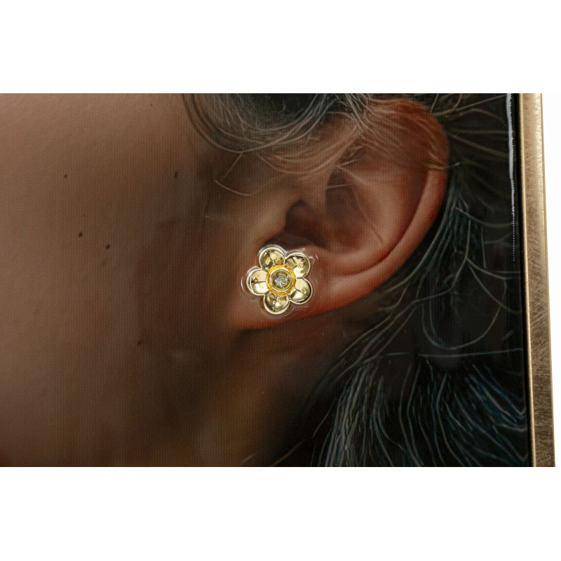 Toile laquée Moira A – Sophistication et couleurs subtiles (52 x 4 x 102 cm)