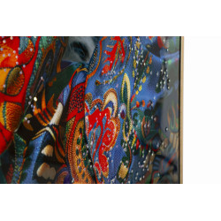 Toile laquée Moira A – Sophistication et couleurs subtiles (52 x 4 x 102 cm)