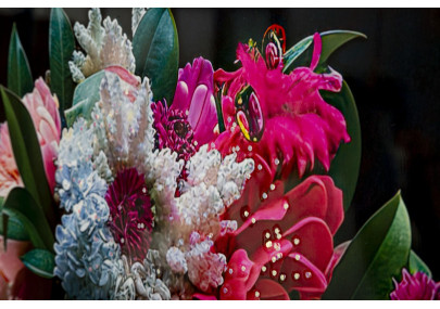 Toile laquée Moira B – Élégance moderne et design (52 x 4 x 102 cm)