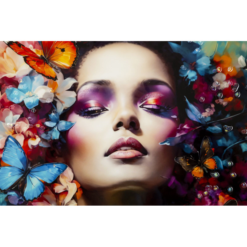 Peinture sur toile laquée Marty H – Art et sophistication murale (62 x 4 x 92 cm)