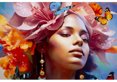 Peinture sur toile laquée Marty B – Créativité et style (62 x 4 x 92 cm)