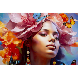 Peinture sur toile laquée Marty B – Créativité et style (62 x 4 x 92 cm)