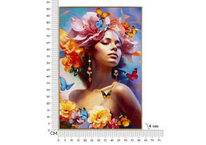 Peinture sur toile laquée Marty B – Créativité et style (62 x 4 x 92 cm)