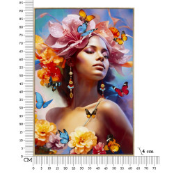 Peinture sur toile laquée Marty B – Créativité et style (62 x 4 x 92 cm)