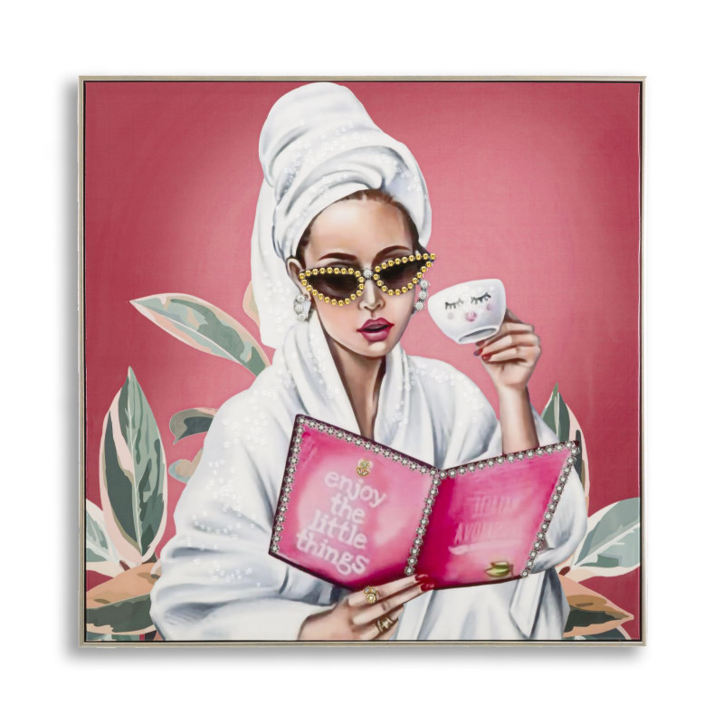 Spa de luxe en toile laquée H – Luxe et raffinement décoratif (82 x 4 x 82 cm)