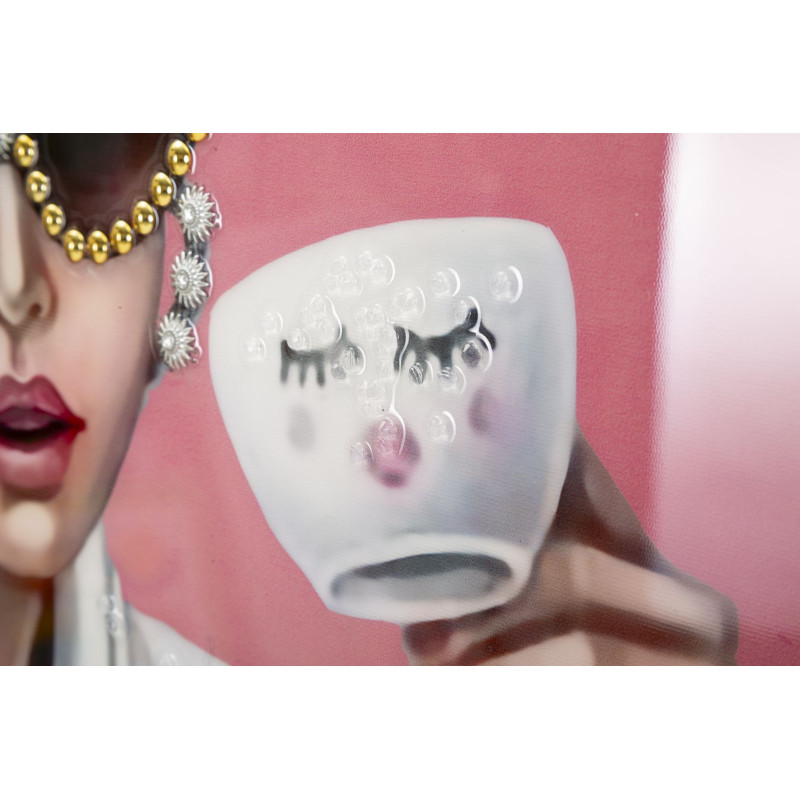 Spa de luxe en toile laquée H – Luxe et raffinement décoratif (82 x 4 x 82 cm)