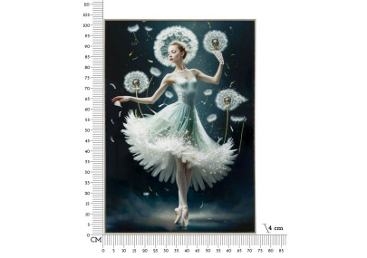 Tableau sur toile laquée B – Style contemporain et finesse (72 x 4 x 102 cm)