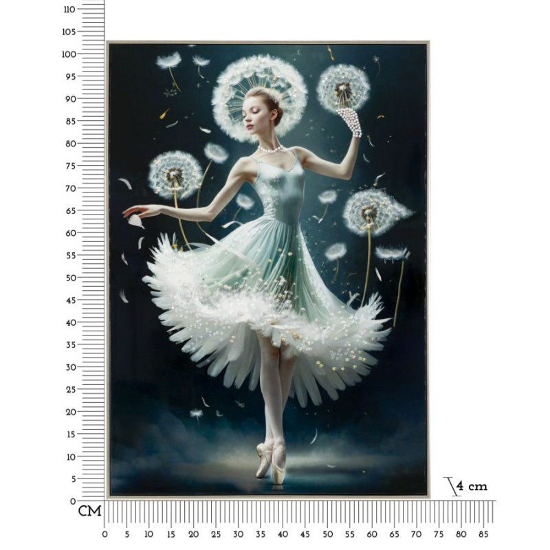 Tableau sur toile laquée B – Style contemporain et finesse (72 x 4 x 102 cm)