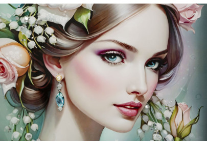 Tela laccata fantasia A – Esplosione creativa sul muro (72 x 4 x 102 cm)