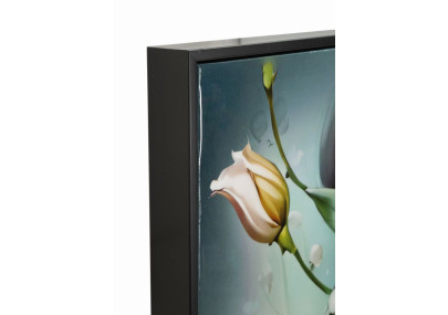 Toile laquée fantaisie A – Explosion créative sur mur (72 x 4 x 102 cm)